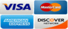 custom graphic of credit cards accepted