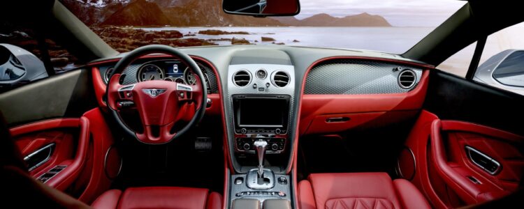 Inside view of Rolls Royce windshield